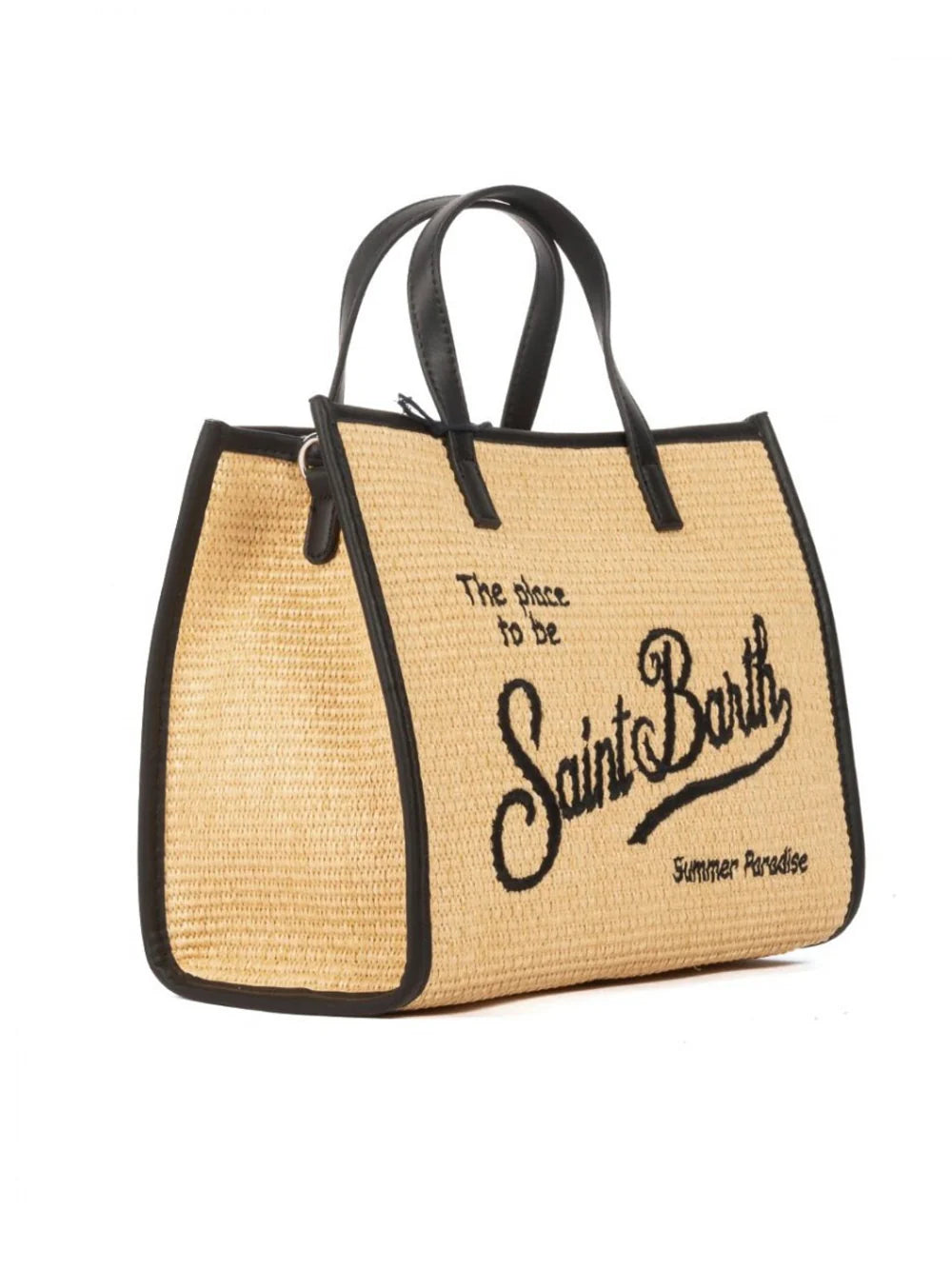 Borsa Vivian mid straw Saint Barth