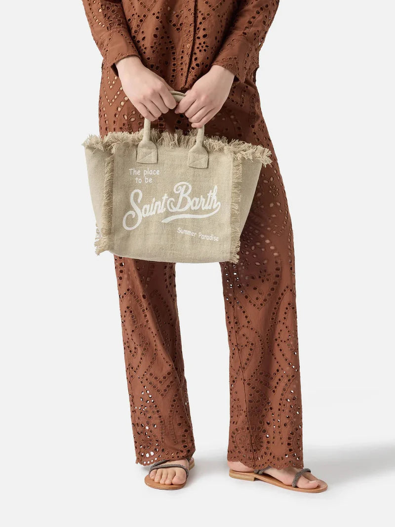 Borsa Colette linen Saint Barth