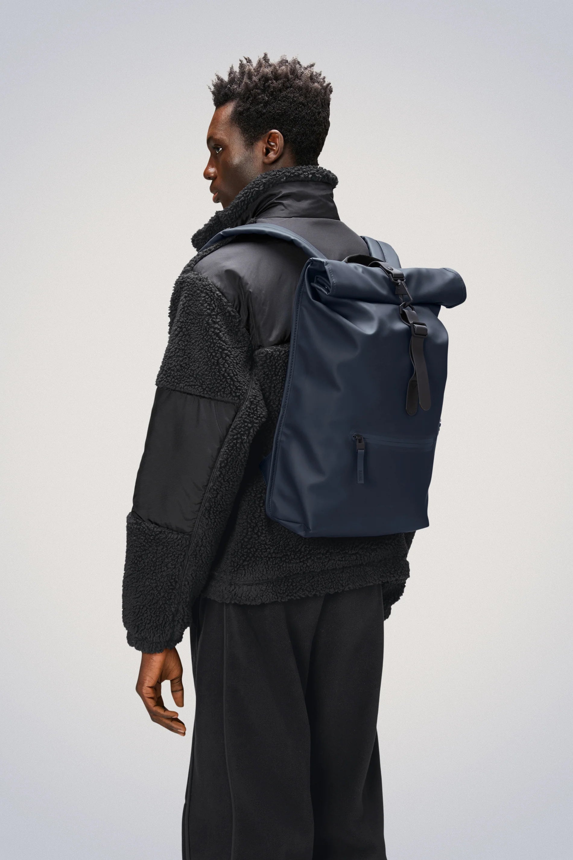 Zaino rolltop rucksack blu