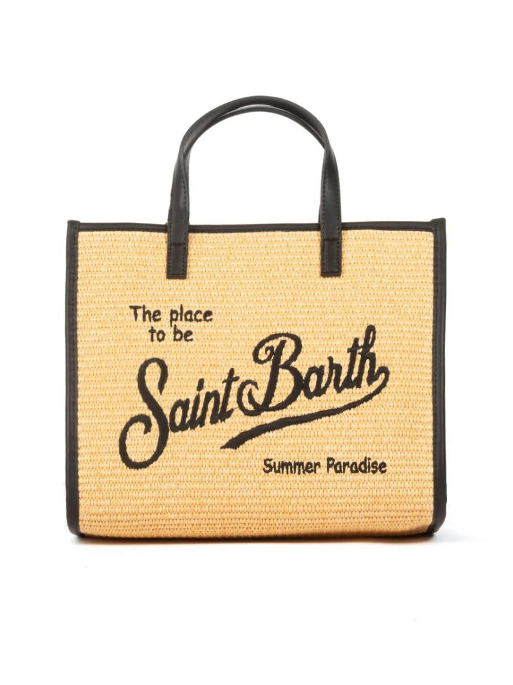 Borsa Vivian mid straw Saint Barth