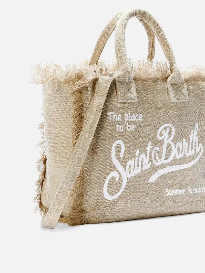 Borsa Colette linen Saint Barth