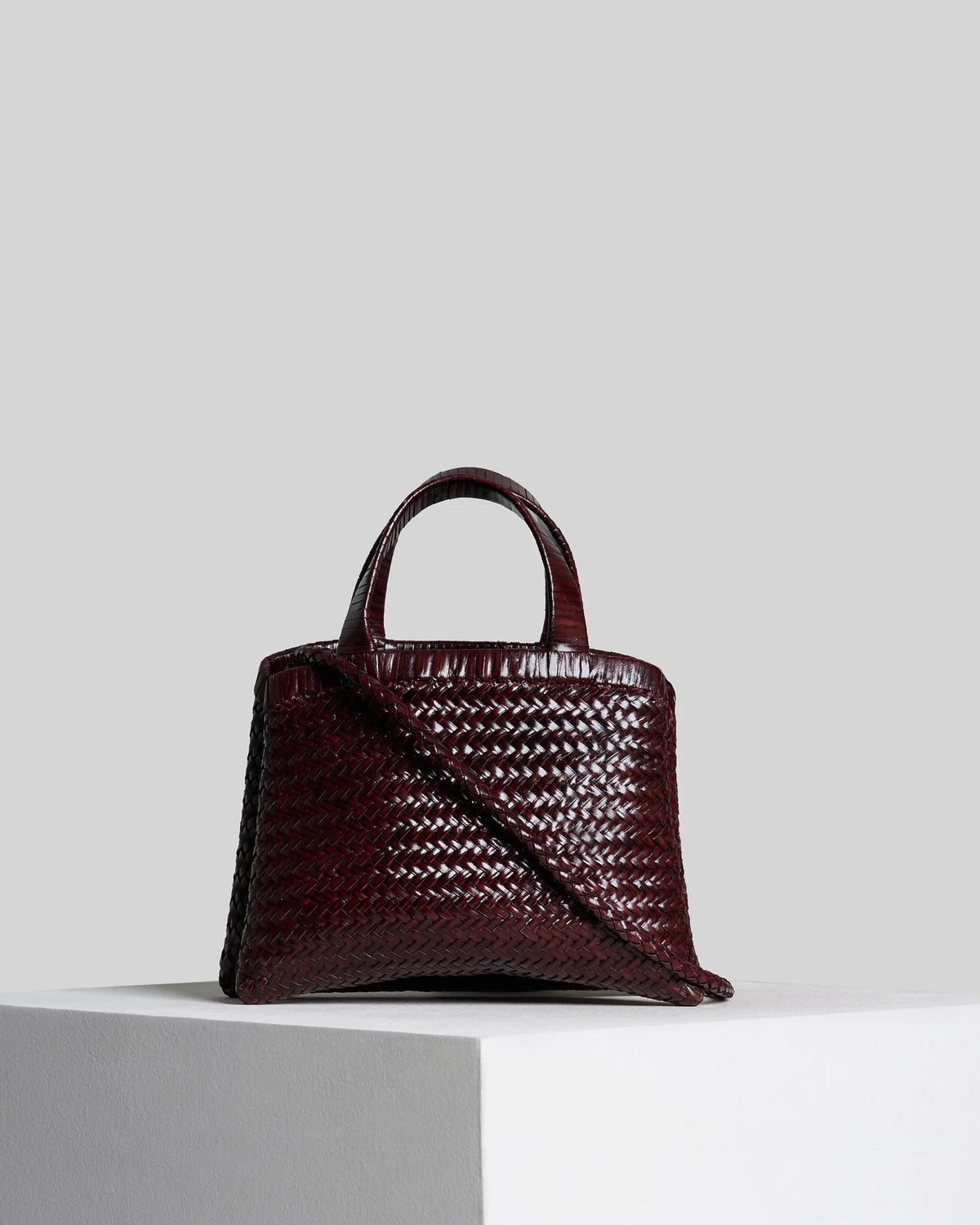 Borsa in pelle intrecciata Vipera