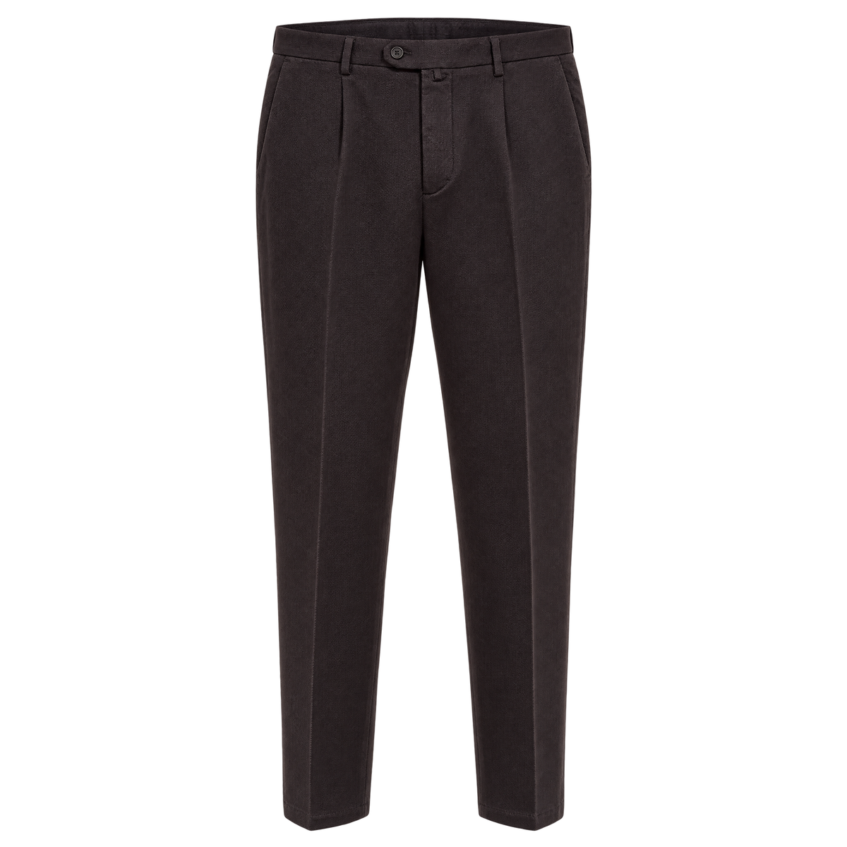 Pantalone cotone diagonale marrone Briglia