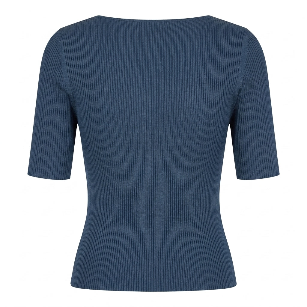 Maglia in canetè di cotone Arovescio