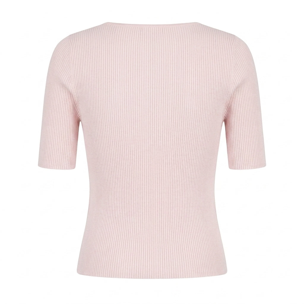Maglia in canetè di cotone Arovescio