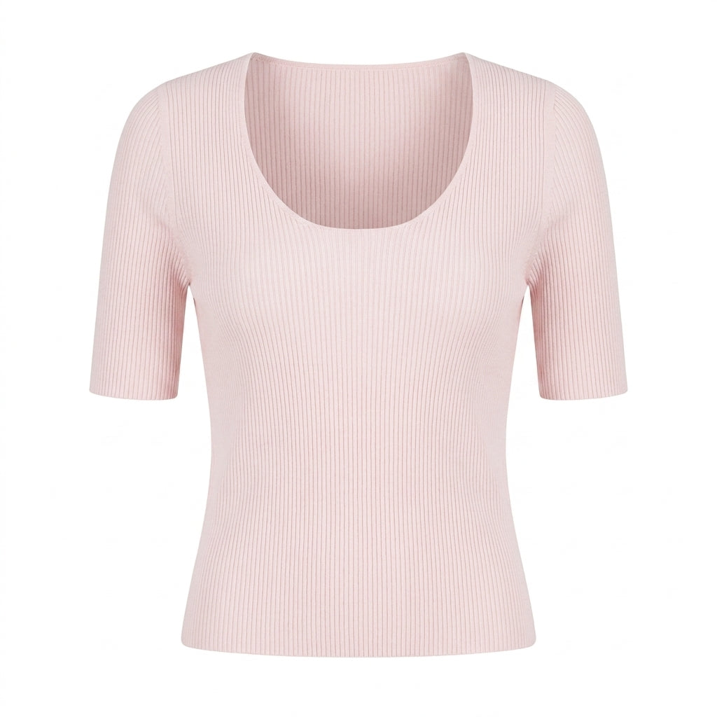 Maglia in canetè di cotone Arovescio