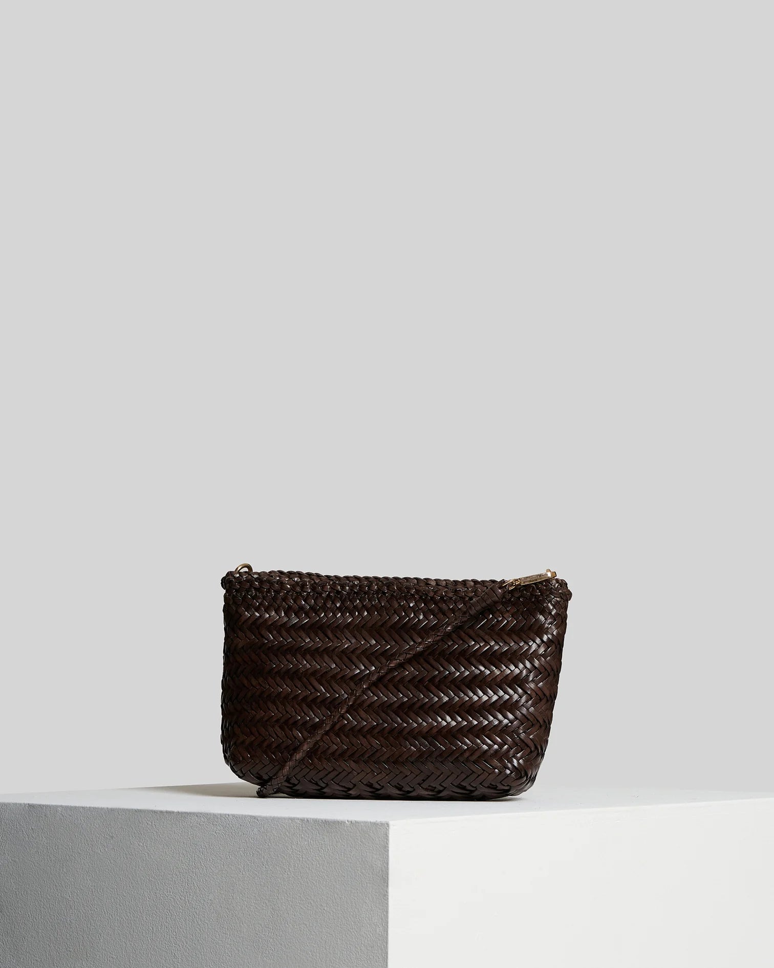 Borsa in pelle intrecciata Vipera