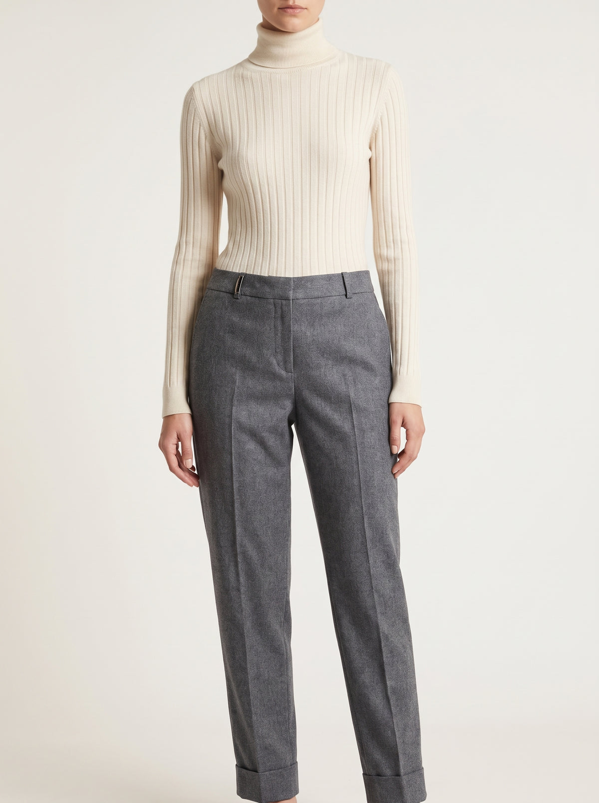 Pantalone in flanella grigio Peserico