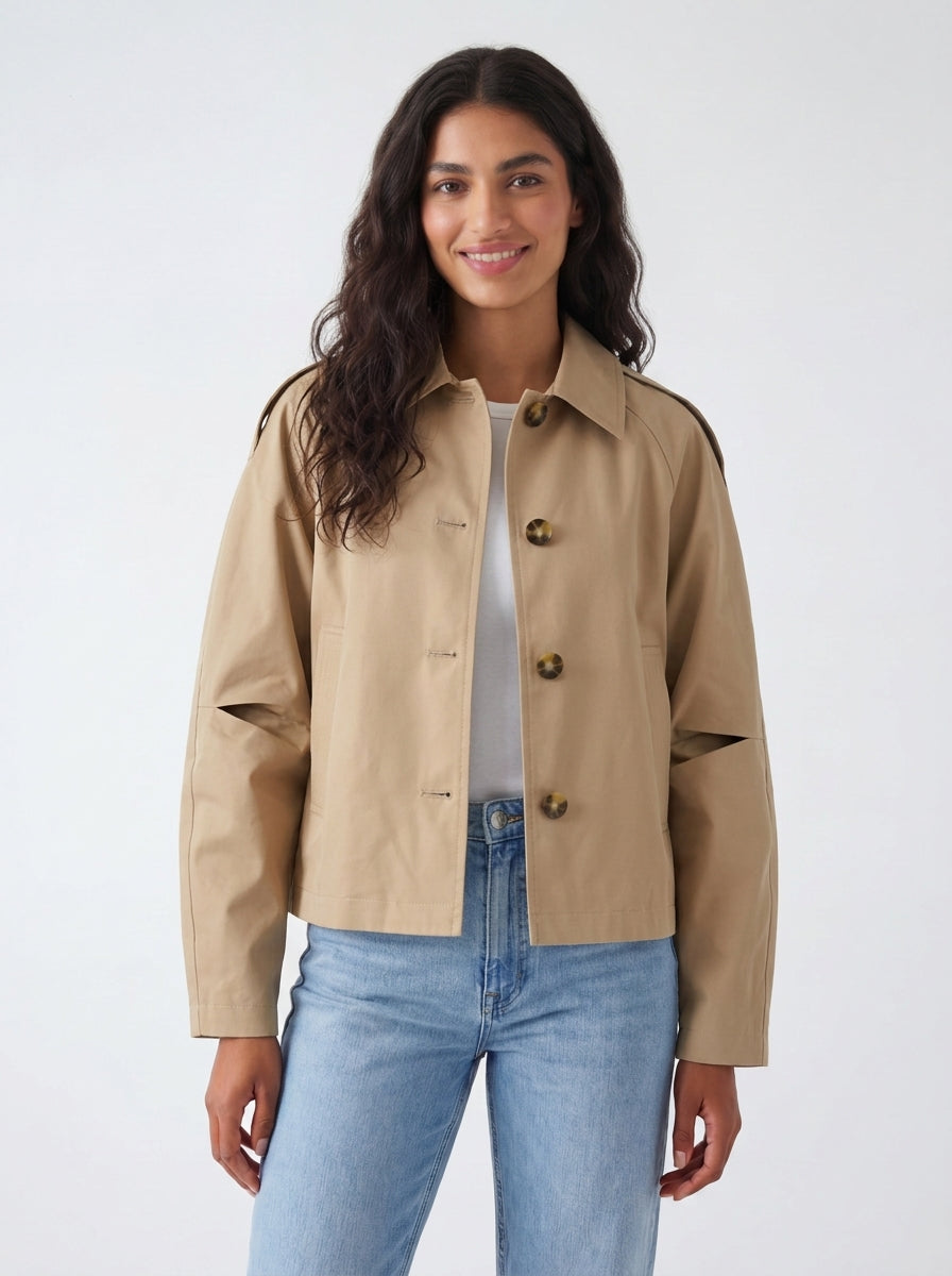 Trench impermeabile corto Emma & Gaia