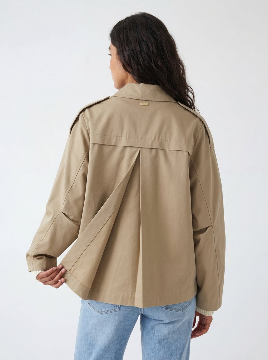 Trench impermeabile corto Emma & Gaia