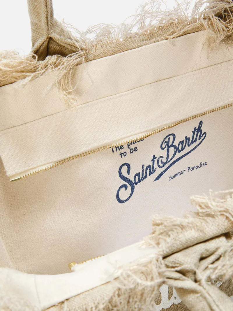 Borsa Colette linen Saint Barth
