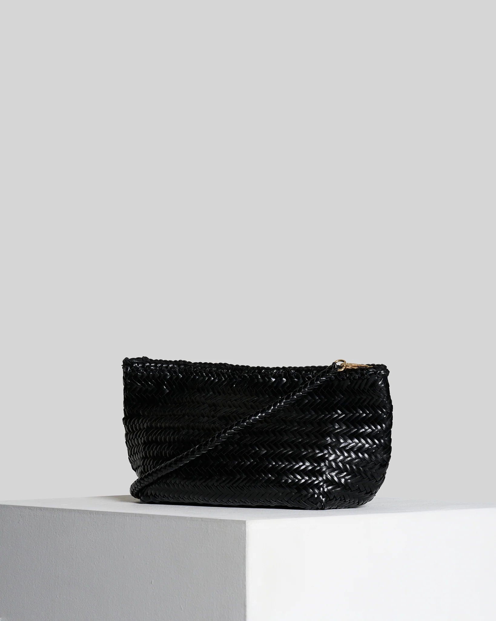 Borsa in pelle intrecciata Vipera