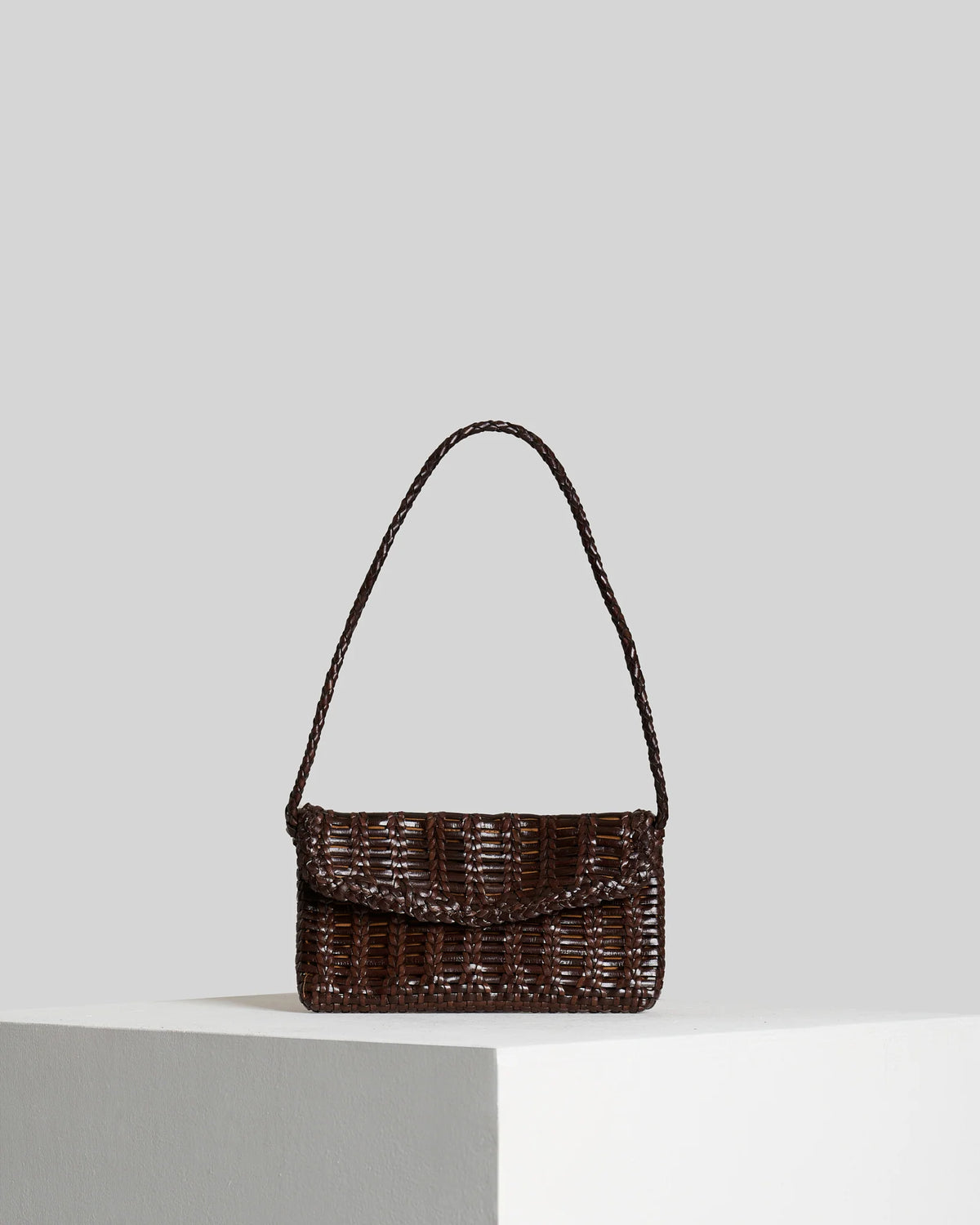Borsa in pelle intrecciata Vipera