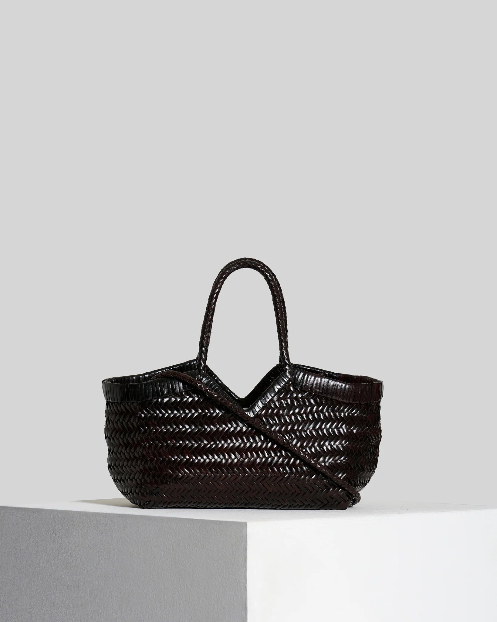 Borsa in pelle intrecciata Vipera