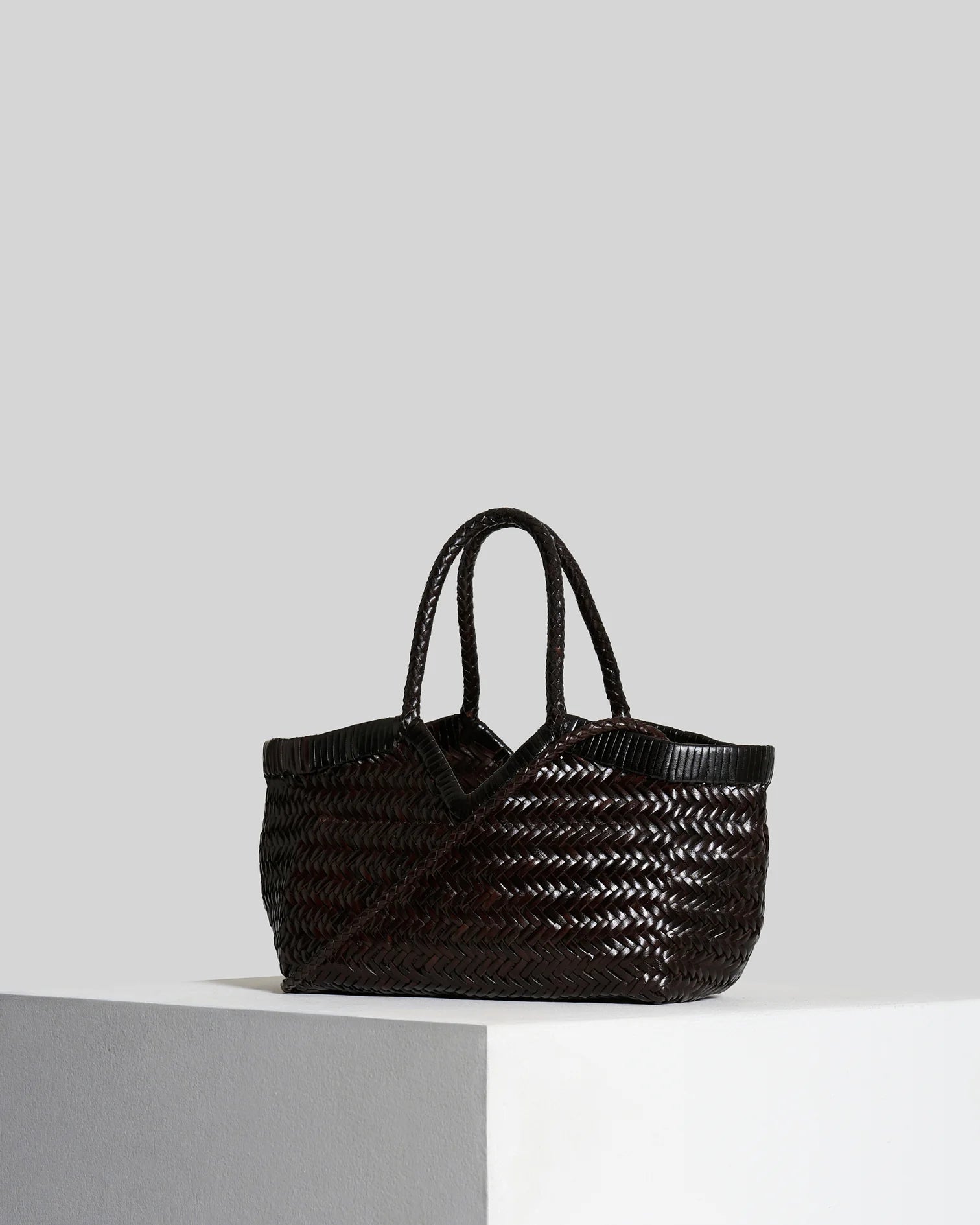 Borsa in pelle intrecciata Vipera