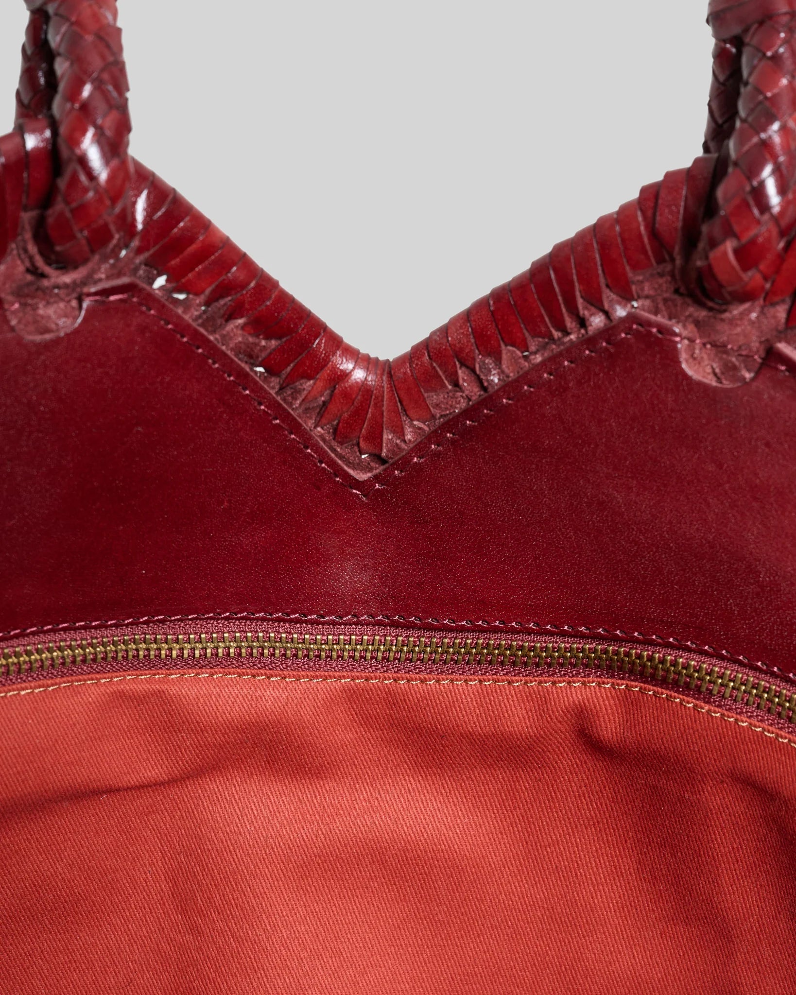 Borsa in pelle intrecciata Vipera
